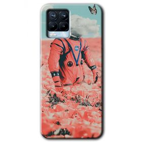 Realme 8 Pro Uzay Bahçesi Baskılı Uyumlu Silikon Kılıf