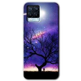 Realme 8 Pro Uzay Silüet Baskılı Uyumlu Silikon Kılıf
