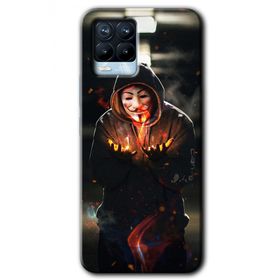 Realme 8 Pro V for Fire Baskılı Uyumlu Silikon Kılıf