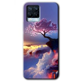 Realme 8 Pro Wash Red Wall Baskılı Uyumlu Silikon Kılıf