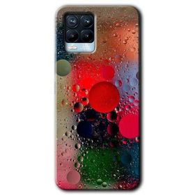 Realme 8 Pro Wet Bubbles Baskılı Uyumlu Silikon Kılıf