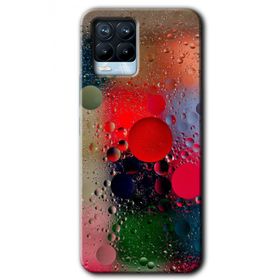Realme 8 Pro Wet Bubbles Baskılı Uyumlu Silikon Kılıf
