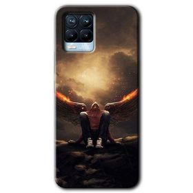 Realme 8 Pro Wings of Power Baskılı Uyumlu Silikon Kılıf