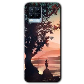 Realme 8 Pro Yalnız Savaşcı Baskılı Uyumlu Silikon Kılıf