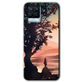Realme 8 Pro Yalnız Savaşcı Baskılı Uyumlu Silikon Kılıf