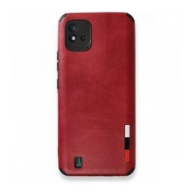 Realme C11 2021 Loop Deri Silikon Kırmızı Kılıf
