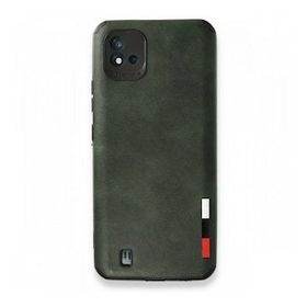 Realme C11 2021 Loop Deri Silikon Yeşil Kılıf