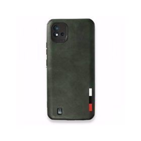 Realme C11 2021 Loop Deri Silikon Yeşil Kılıf