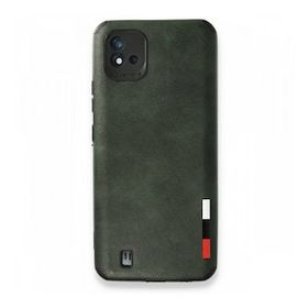 Realme C11 2021 Loop Deri Silikon Yeşil Kılıf