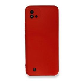 Realme C11 2021 Nano İçi Kadife Silikon Kırmızı Kılıf