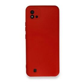 Realme C11 2021 Nano İçi Kadife Silikon Kırmızı Kılıf