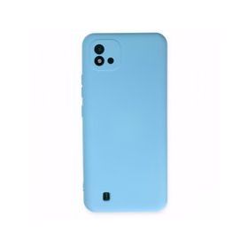 Realme C11 2021 Nano İçi Kadife Silikon Mavi Kılıf