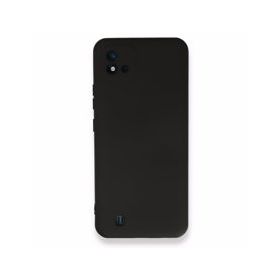 Realme C11 2021 Nano İçi Kadife Silikon Siyah Kılıf