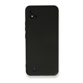 Realme C11 2021 Nano İçi Kadife Silikon Siyah Kılıf