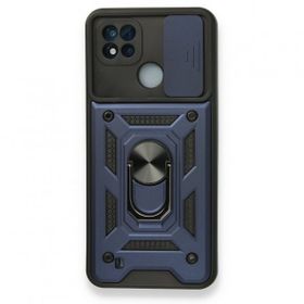 Realme C11 2021 Pars Lens Yüzüklü Silikon Lacivert Kılıf
