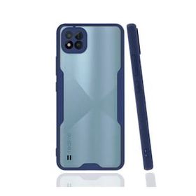 Realme C11 2021 Platin Silikon Lacivert Kılıf