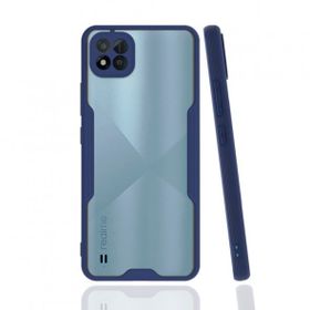 Realme C11 2021 Platin Silikon Lacivert Kılıf