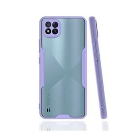 Realme C11 2021 Platin Silikon Lila Kılıf