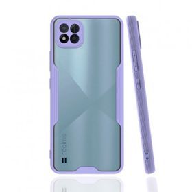 Realme C11 2021 Platin Silikon Lila Kılıf