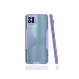 Realme C11 2021 Platin Silikon Lila Kılıf