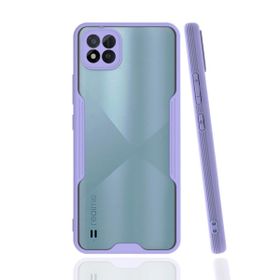 Realme C11 2021 Platin Silikon Lila Kılıf