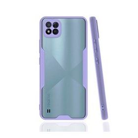 Realme C11 2021 Platin Silikon Lila Kılıf
