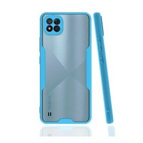 Realme C11 2021 Platin Silikon Mavi Kılıf