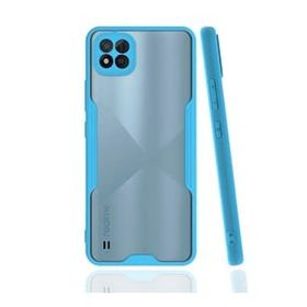 Realme C11 2021 Platin Silikon Mavi Kılıf