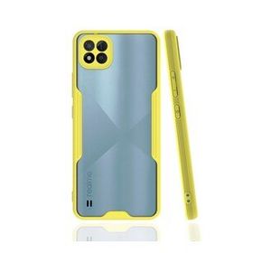 Realme C11 2021 Platin Silikon Sarı Kılıf