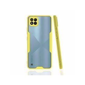 Realme C11 2021 Platin Silikon Sarı Kılıf