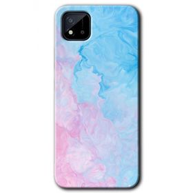 Realme C11 Blue Art Baskılı Uyumlu Silikon Kılıf
