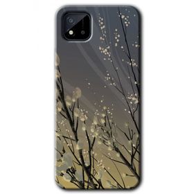 Realme C11 Branches Flowers Baskılı Uyumlu Silikon Kılıf