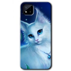 Realme C11 Cat Glance Baskılı Uyumlu Silikon Kılıf