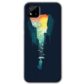 Realme C11 City Bird Sky Baskılı Uyumlu Silikon Kılıf