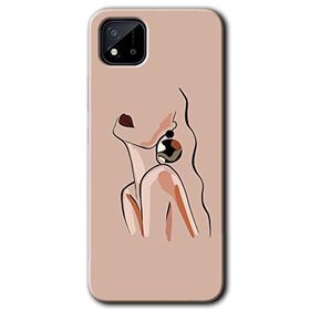 Realme C11 Çizim Silüet Baskılı Uyumlu Silikon Kılıf