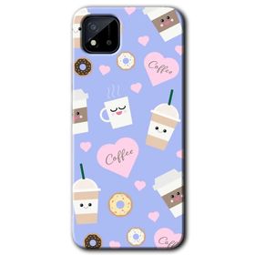 Realme C11 Coffee Cake Baskılı Uyumlu Silikon Kılıf