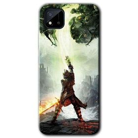 Realme C11 Dragon Hunter Baskılı Uyumlu Silikon Kılıf