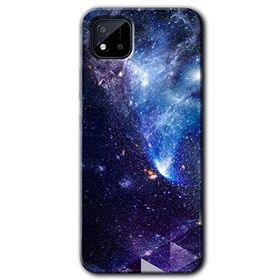 Realme C11 Galaksi Baskılı Uyumlu Silikon Kılıf