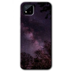 Realme C11 Gece Galaksi Baskılı Uyumlu Silikon Kılıf