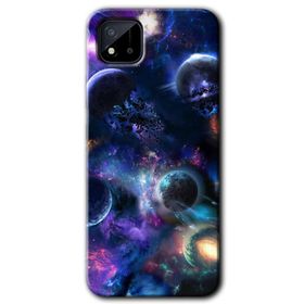 Realme C11 Gezegen Karışımı Baskılı Uyumlu Silikon Kılıf