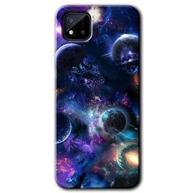 Realme C11 Gezegen Karışımı Baskılı Uyumlu Silikon Kılıf