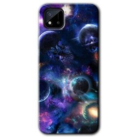 Realme C11 Gezegen Karışımı Baskılı Uyumlu Silikon Kılıf