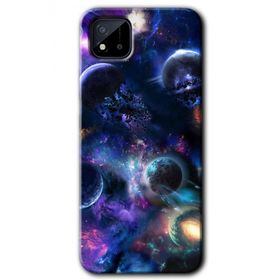 Realme C11 Gezegen Karışımı Baskılı Uyumlu Silikon Kılıf