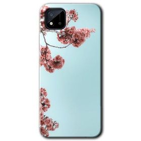 Realme C11 Japon Çiçeği Baskılı Uyumlu Silikon Kılıf