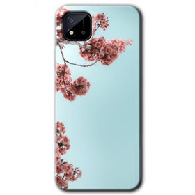 Realme C11 Japon Çiçeği Baskılı Uyumlu Silikon Kılıf