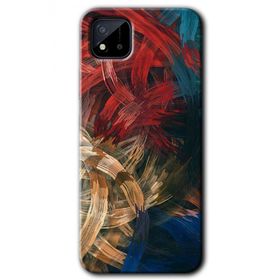 Realme C11 Karma Boyalar Baskılı Uyumlu Silikon Kılıf