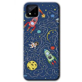 Realme C11 Kedi Galaksi Baskılı Uyumlu Silikon Kılıf