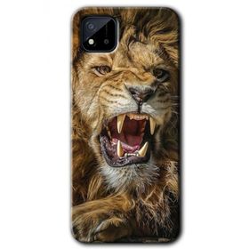 Realme C11 King Lion Baskılı Uyumlu Silikon Kılıf