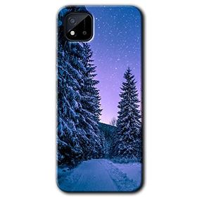 Realme C11 Kış Manzarası Baskılı Uyumlu Silikon Kılıf