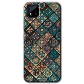 Realme C11 Mandala Desen Baskılı Uyumlu Silikon Kılıf